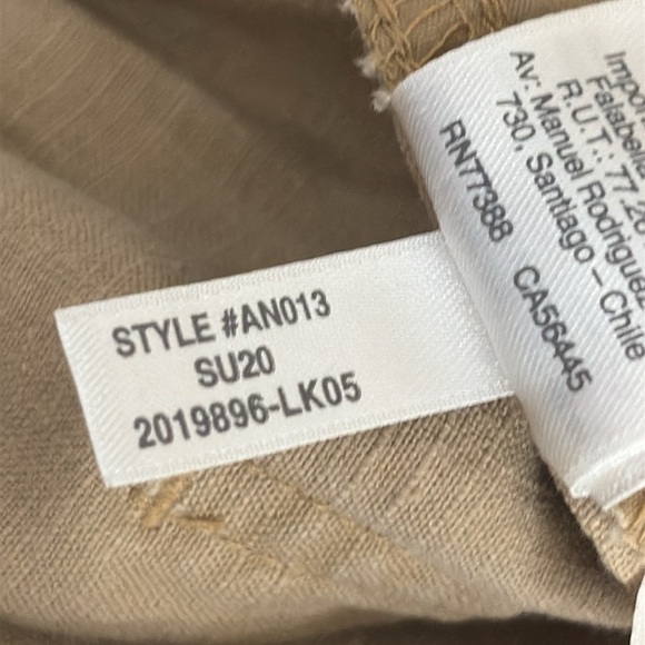 J. Crew Tie Waist Linen Blend Seaside Pant in Desert Sand - Size Medium - Picture 9 of 10